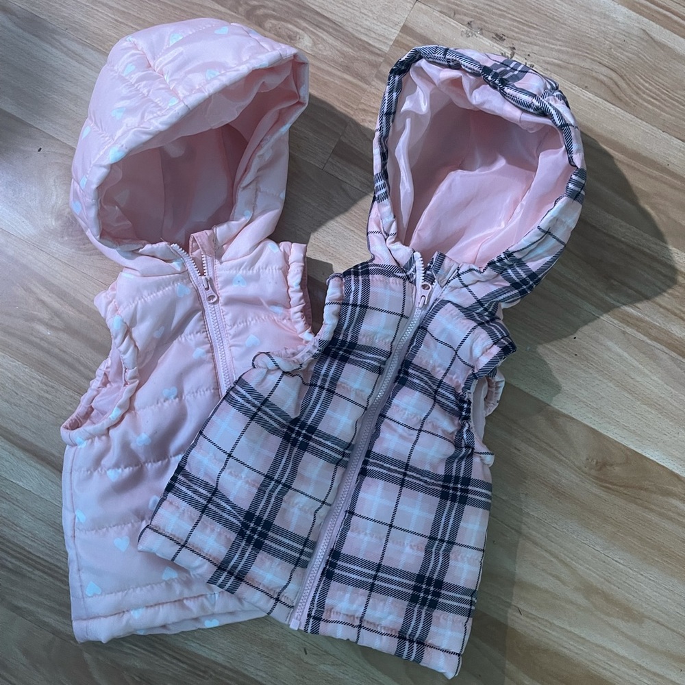 DIP puffer vests 12-18 months